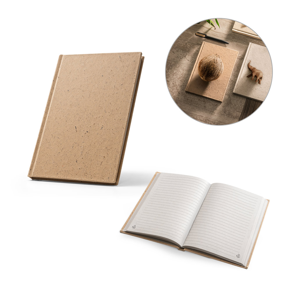 Caderno A5 Sustentável de Materiais Orgânicos