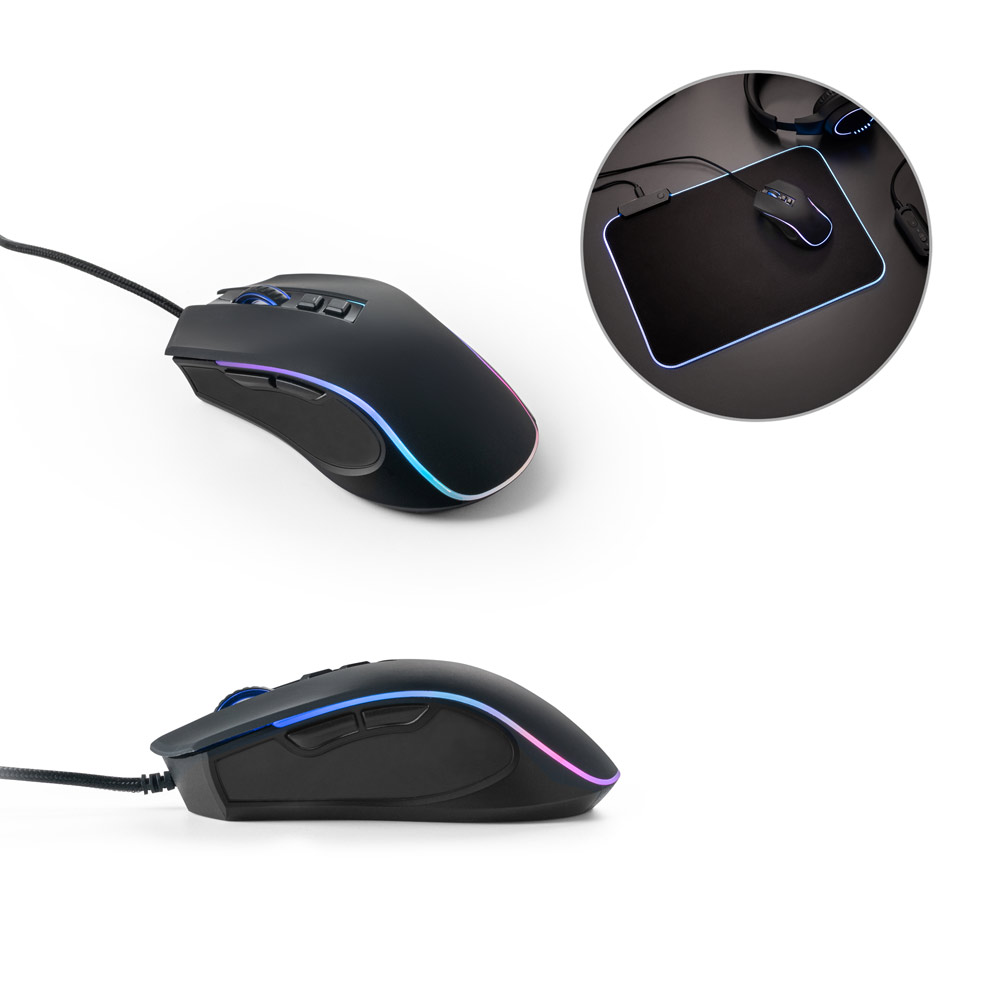 Mouse Gamer RGB Personalizado Conforto e Performance em ABS com Acabamento Emborrachado